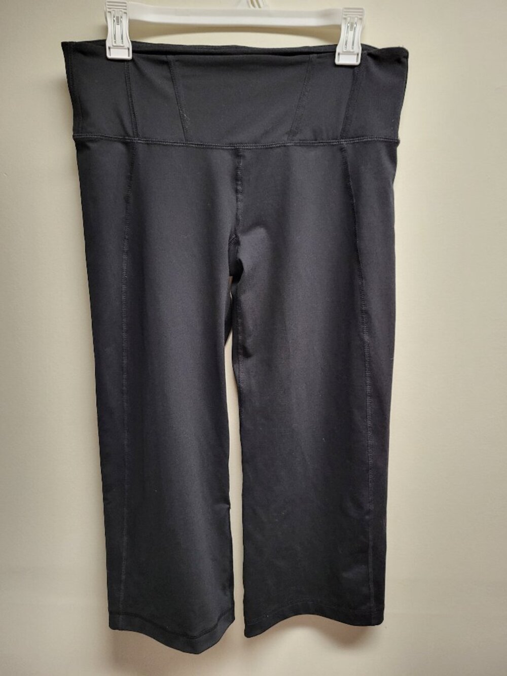 90 Degree By Reflex Women Medium Black Capri Leggings Yoga Workout Pants